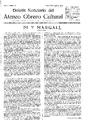 Boletín Noticiario del Ateneo Obrero Cultural, 1/9/1928, página 1 [Página]