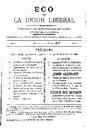 Eco de la Unión Liberal, 27/1/1895, pàgina 1 [Pàgina]