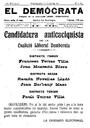 El Demòcrata, 7/11/1915, pàgina 1 [Pàgina]