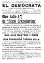 El Demòcrata, 23/1/1916, pàgina 1 [Pàgina]