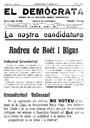 El Demòcrata, 9/4/1916, pàgina 1 [Pàgina]