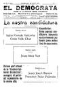 El Demòcrata, 29/1/1922, pàgina 1 [Pàgina]