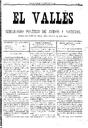 El Vallés. Semanario político de avisos y noticias, 26/2/1888, page 1 [Page]