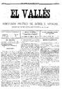 El Vallés. Semanario político de avisos y noticias, 11/3/1888 [Issue]