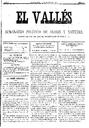 El Vallés. Semanario político de avisos y noticias, 18/3/1888 [Ejemplar]