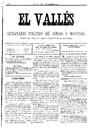 El Vallés. Semanario político de avisos y noticias, 1/4/1888 [Issue]
