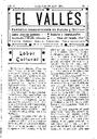 El Vallés. Periódico independiente de avisos y noticias, 23/4/1911, page 1 [Page]