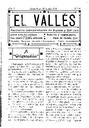 El Vallés. Periódico independiente de avisos y noticias, 18/6/1911, page 1 [Page]