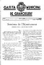 Gaseta Municipal de Granollers, 1/3/1933, page 1 [Page]