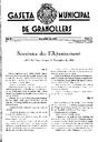 Gaseta Municipal de Granollers, 1/12/1933, page 1 [Page]