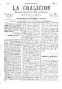 La Coalición, 21/6/1891, page 1 [Page]