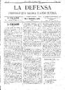 La Defensa, 14/8/1892 [Issue]