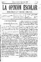 La Opinión Escolar, 25/7/1897 [Exemplar]