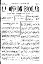 La Opinión Escolar, 1/8/1897 [Issue]