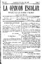 La Opinión Escolar, 3/7/1898, pàgina 1 [Pàgina]