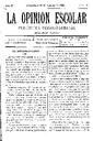 La Opinión Escolar, 28/8/1898, pàgina 1 [Pàgina]