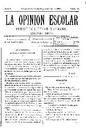 La Opinión Escolar, 18/9/1898, pàgina 1 [Pàgina]