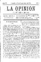 La Opinión, 10/9/1899, pàgina 1 [Pàgina]