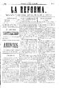 La Reforma, 14/11/1886, página 1 [Página]