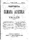 Revista de la Càmara Agrícola del Vallès, 1/11/1902, pàgina 1 [Pàgina]