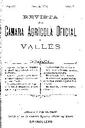 Revista de la Càmara Agrícola del Vallès, 1/6/1903, página 1 [Página]