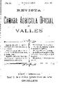 Revista de la Càmara Agrícola del Vallès, 1/10/1903 [Ejemplar]