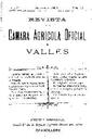 Revista de la Càmara Agrícola del Vallès, 1/12/1903, página 1 [Página]