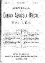 Revista de la Càmara Agrícola del Vallès, 1/5/1905, página 1 [Página]