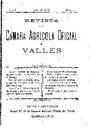 Revista de la Càmara Agrícola del Vallès, 1/8/1905, página 1 [Página]