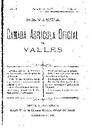 Revista de la Càmara Agrícola del Vallès, 1/9/1905 [Ejemplar]