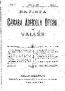 Revista de la Càmara Agrícola del Vallès, 1/4/1906, pàgina 1 [Pàgina]