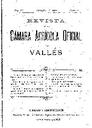 Revista de la Càmara Agrícola del Vallès, 1/11/1906, pàgina 1 [Pàgina]