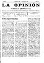 La Opinión , 26/1/1913, pàgina 1 [Pàgina]