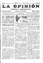 La Opinión , 13/7/1913, pàgina 1 [Pàgina]