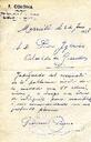 Carta de Francisco Coloma des de Marsella, adreçada a l'alcalde de Granollers, expressant el condol pel bombardeig sofert a la ciutat [Document]