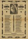 Llúcia, Goigs de gloriosa verge i màrtir Santa. Capella de Santa Llúcia (veïnat de Treinteres) [Document]