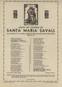 Savall, Goigs en lloança de Santa Maria. Capella de Santa Maria Savall (Santa Coloma Sasserra) [Document]