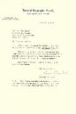 Carta de Leonard Carmichael de la National Geographic a Antoni Jonch on fa referència al llibre “El Mundo Viviente”, el Floquet i sobre un llibre de Jane Goodall. [Document]