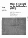 Plànol de la muralla carlina de Granollers (1875) [Artículo]