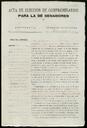 Acta d'elecció de compromissaris per a senadors, terme municipal de Palou. 3 d'abril de 1898. [Document]