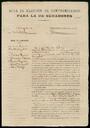 Acta d'elecció de compromissaris per a senadors, terme municipal de Palou. 17 de setembre de 1905. [Document]