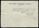Notificacions de la Caja de Quintos de la Província de Barcelona al Comissionat del poble de Palou, relatives a diversos mossos, d'octubre de 1856. [Documento]