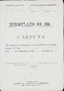 Expedient personal del mosso Esteban Cladellas Tuset, de la LLeva de 1898.6 de març de 1898. [Documento]