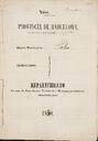 Llibreta de repartiment de les quotes de contribució territorial i recàrrecs, del poble de Palou. [Document]