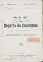 Llibreta de repartiment de l'impost de Consums per arbitris extraordinaris, de l'Ajuntament de Palou. [Document]