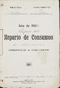 Llibreta de repartiment de l'impost de Consums per arbitris extraordinaris, de l'Ajuntament de Palou. [Document]