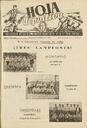 Hoja Deportiva, n.º 3, 9/2/1950, página 1 [Página]