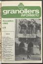 Granollers informatiu. Butlletí de l'Ajuntament de Granollers, #4, 12/1981 [Issue]