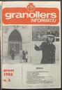 Granollers informatiu. Butlletí de l'Ajuntament de Granollers, #5, 1/1982 [Issue]