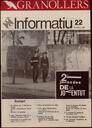 Granollers informatiu. Butlletí de l'Ajuntament de Granollers, #22, 11/1983 [Issue]